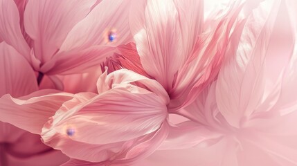 Fototapeta premium Sophisticated flower, pink, light pink, fantasy, soft.