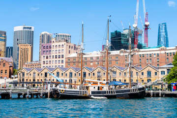 panoramic view of sidney harbour