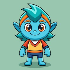 Cute Vector Cartoon Mascot Illustration Style