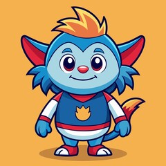Cute Vector Cartoon Mascot Illustration Style