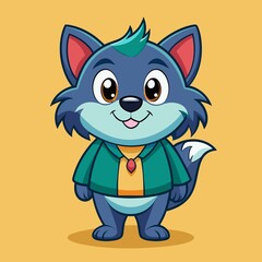 Cute Vector Cartoon Mascot Illustration Style