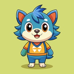 Cute Cartoon Mascot Illustration Style