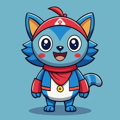 Cute Cartoon Mascot Illustration Style