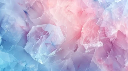 Poster Pastel pink and blue polished gemstone texture background. © furyon
