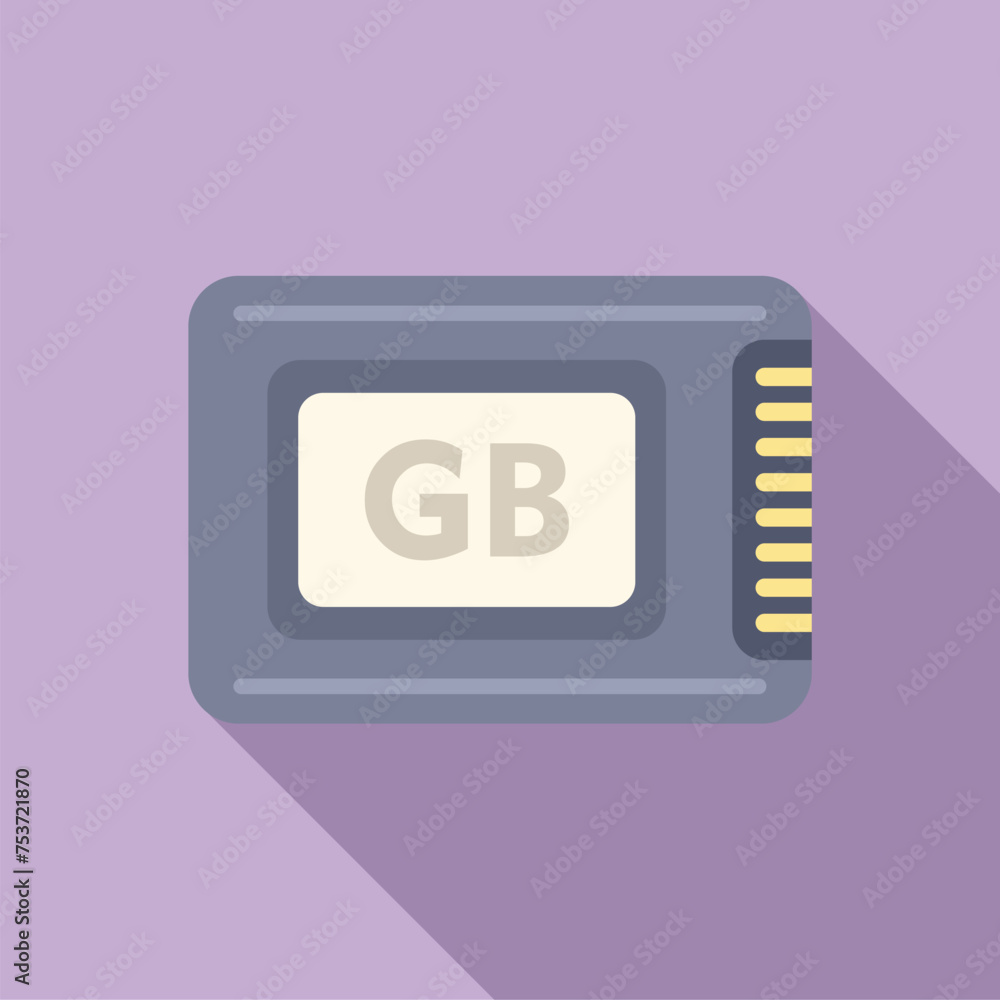 Poster backup shutter solid icon flat vector. focus datacenter. hardware data mobile