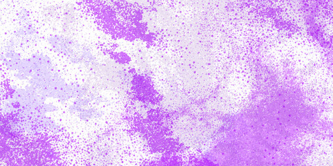 Abstract purple watercolor hand painted watercolor. Lilic art background light violet and purple colors. Violet color powder explosion, isolated on white Cosmetic Powder Scattered Copy Space messy.