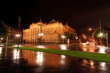 Obraz premium Views from Strasbourg by night and the suburb