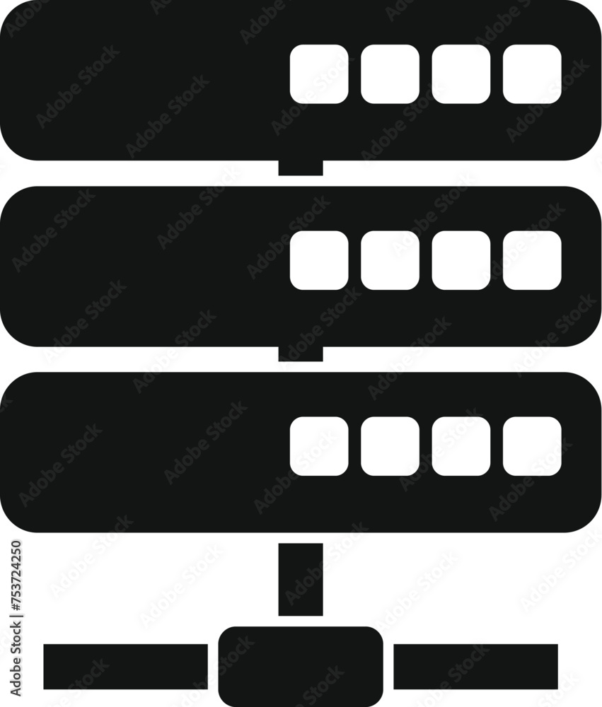Poster server data support icon simple vector. disk storage. micro mobile focus