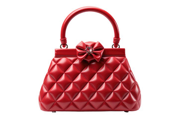 Red Handbag With Bow