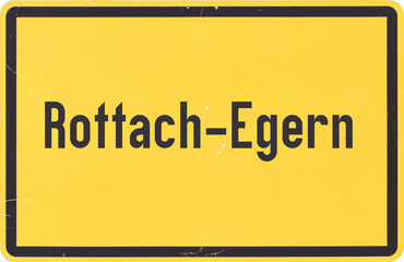 Ortsschild Rottach-Egern am Tegernsee