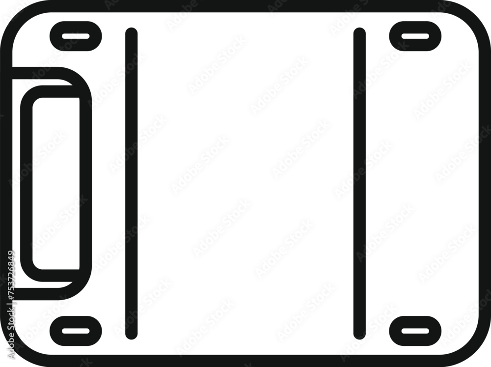 Poster gigabyte data icon outline vector. big disk device. cloud usb shutter solid
