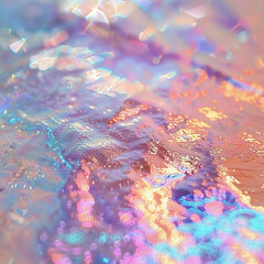 Colorful crystallised substance. AI Generated