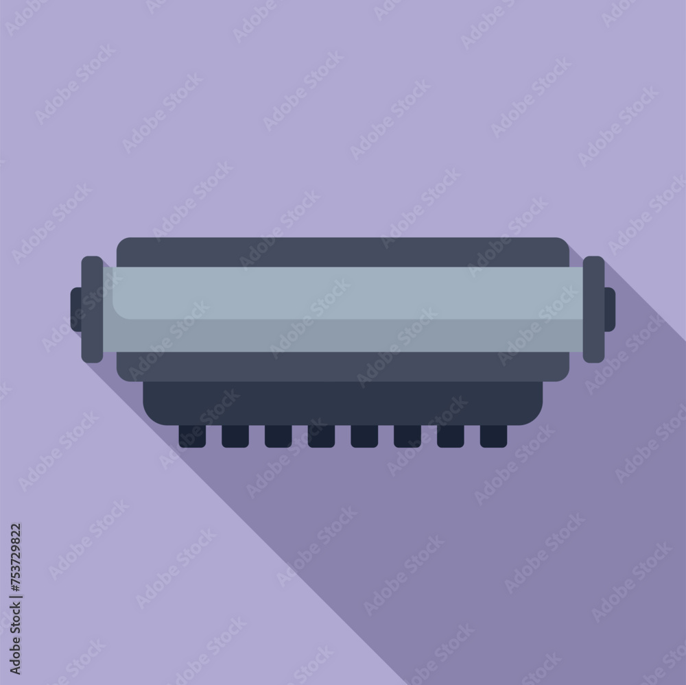 Poster Laser filling cartridge icon flat vector. Eco trash. Energy electronic tinner