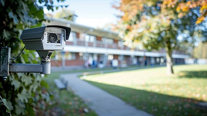 Security camera or surveillance system in the school,school safety.