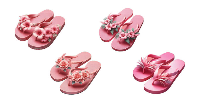 pink sliper isolated isolated soft smooth lighting only png premium high quality