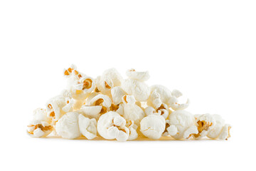 Bunch of popcorn on white background. - 753732000