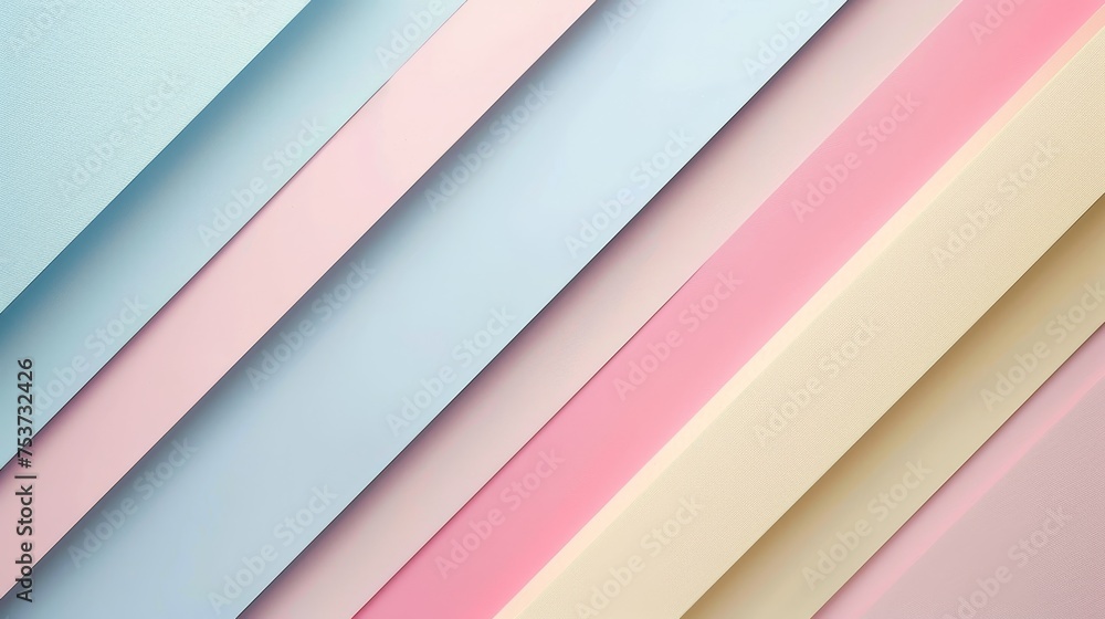Poster a minimalist geometric background featuring soft pastel colors and sharp lines