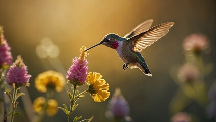 Fototapeta premium hummingbird in flight