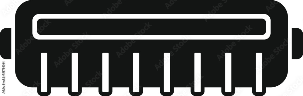 Aufkleber machine gadget ink icon simple vector. colored device. recycle can trash