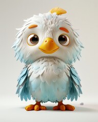 baby eagle, embodying various postures and expressions - obrazy, fototapety, plakaty