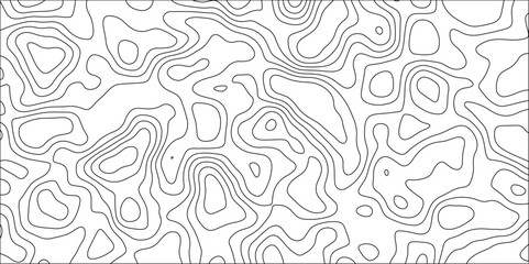 Contour map background. Geography scheme and terrain. Topography grid map. Stylized topographic contour map. Geographic line mountain relief. Abstract lines or wavy backdrop background.