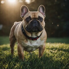 Fototapeta premium French bulldog is watching