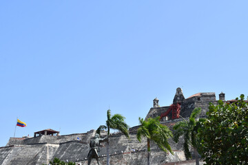 Entrada al Castillo de San Felipe de Barajas. Cartagena de Indias. Colombia.