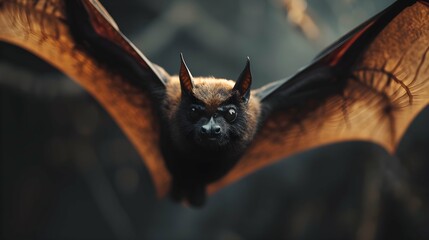 a cinematic and Dramatic portrait image for bat - obrazy, fototapety, plakaty