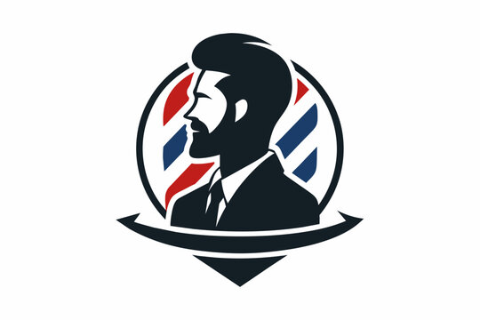 barbar logo man's on white background