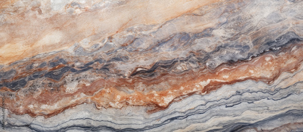 Poster grey and brown marble stone texture natural pattern or abstract background with colorful high resolu