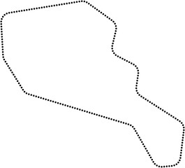 dot line drawing of armenia map. - 753749430