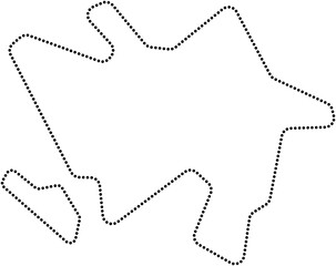 dot line drawing of azerbaijan map. - 753749436