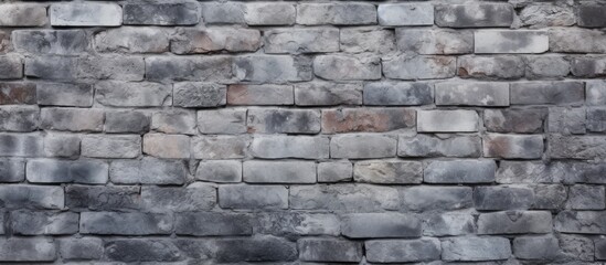 Obraz premium Old gray brick wall background texture