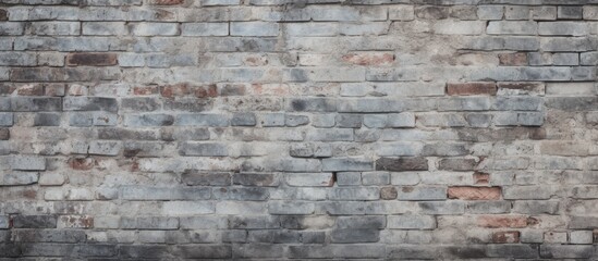 Weathered gray brick wall background