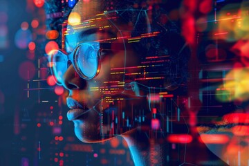 Fototapeta premium Abstract reasoning visualized through digital illustrations