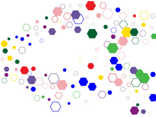 Rainbow color triangle seamless pattern