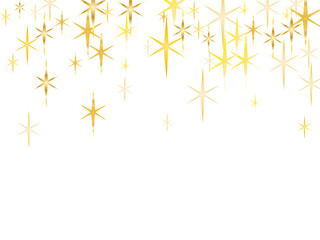  Gold glitter dust confetti, magic shining sparkles scatter vector. Starry festive decor.