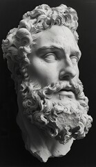 generative ai statue of a old man