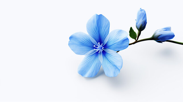 blue flowers generative ai