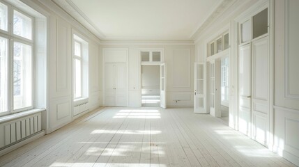 Apartment Renovation: Before and After Restoration of an Empty Room in an Old Building for Real Estate Refurbishment