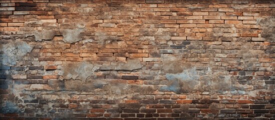 Aged grungy brick wall texture pattern background