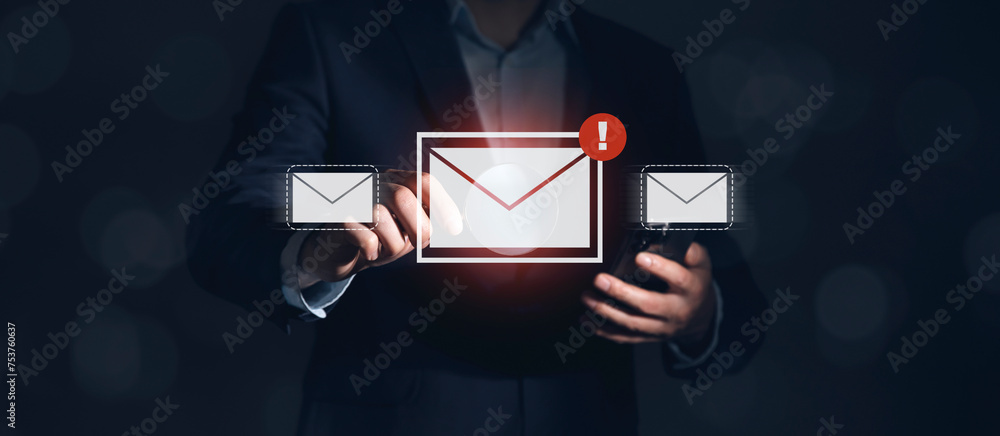 Poster alert email inbox and spam virus