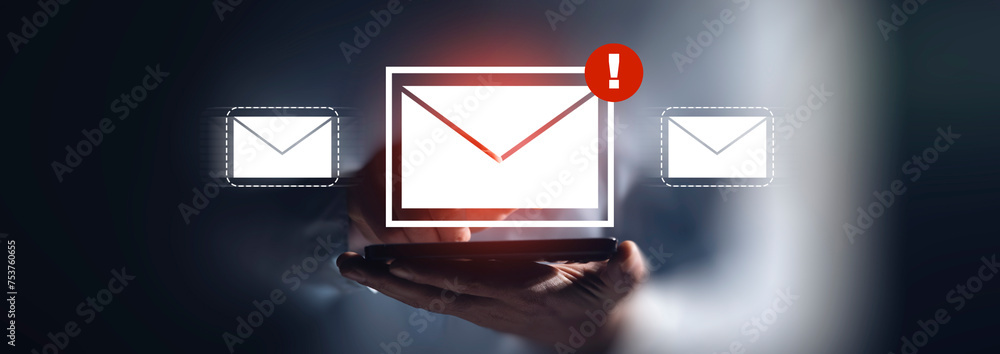 Poster alert email inbox and spam virus
