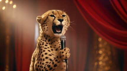 Cheetah  lifting spirits with his stand up performances in the club