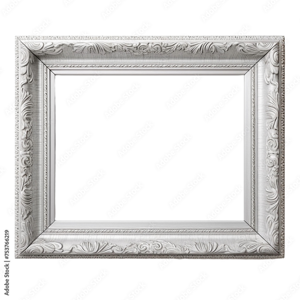 Poster texture from picture frame created isolated on transparent background
