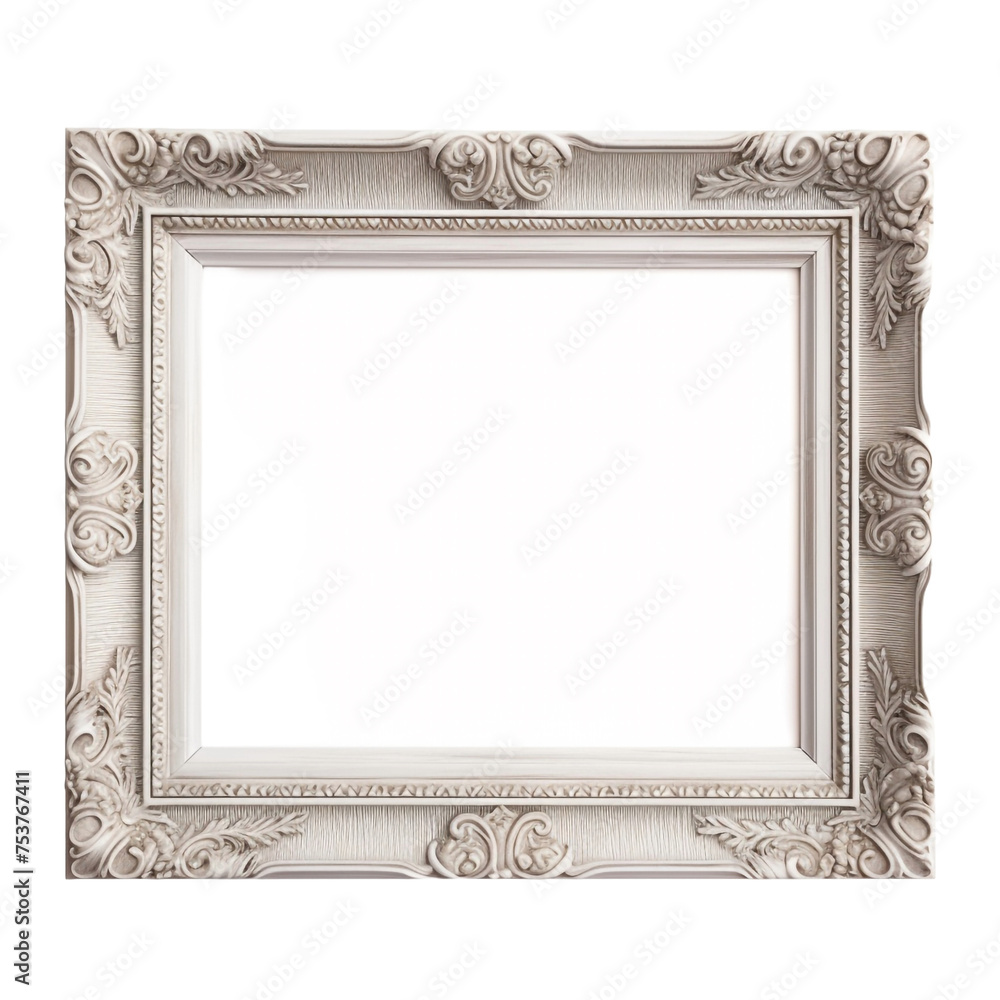 Poster texture from picture frame created isolated on transparent background