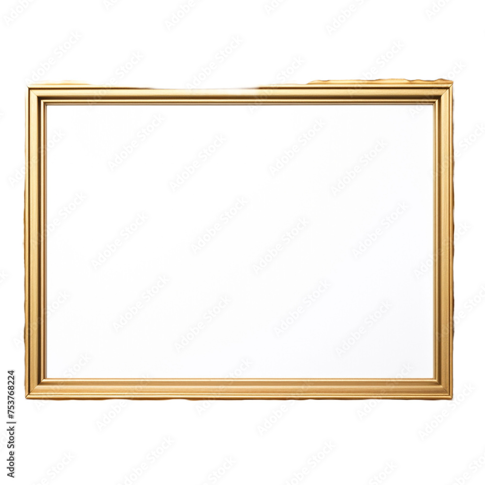 Poster texture from picture frame created isolated on transparent background