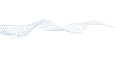 Abstract wavy lines flowing curve gradient color on transparent background. Abstract white background colorful lines. modern wavy stripes on white background isolated.