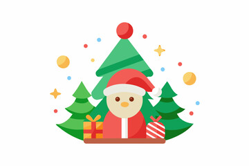 christmas vector on white background