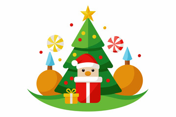 christmas vector on white background